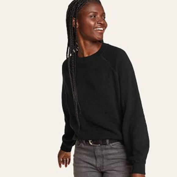 Eddie Bauer Women's Cascadia Sweater Black Size Small - Picture 1 of 6